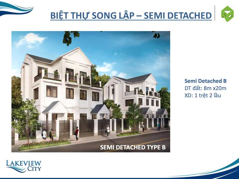 BIỆT THỰ SONG LẬP LOẠI B